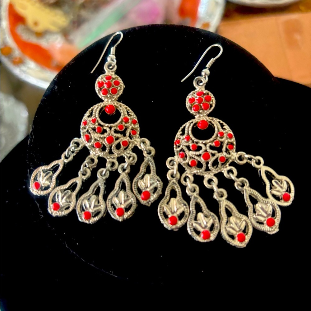 Mediterranean Antique Style Earrings.